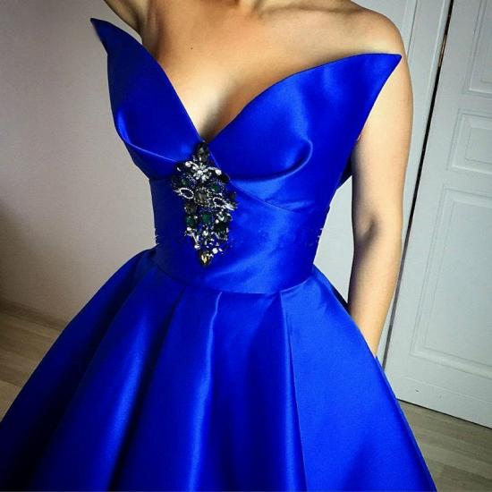 Elegant Floor-Length Royal-Blue Ball-Gown Crystal Prom Dress_2