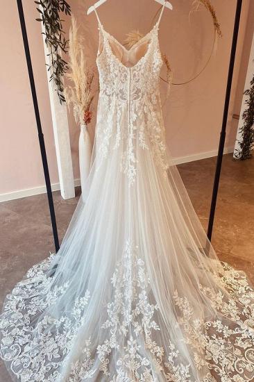 Beautiful A-Line Lace Wedding Dresses_2