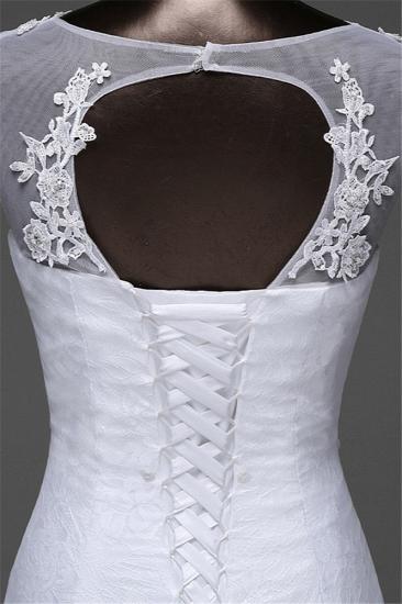 TsClothzone Glamorous Lace Jewel White Mermaid Brautkleider mit Perlenstickerei Online_9