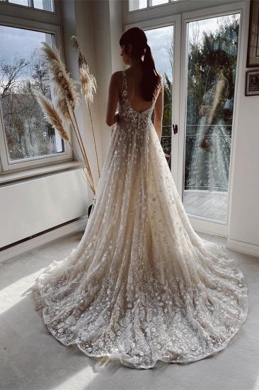 Modern Wedding Dresses A Line Lace | Wedding dresses cheap_2