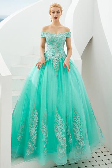Henry | Elegant Off-the-shoulder Princess Red/Mint Prom Dress with Wing Emboirdery_18