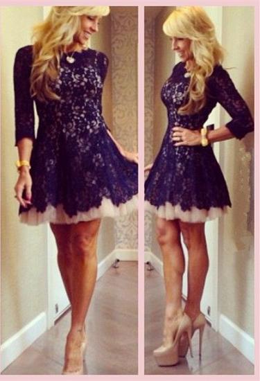 New Arrival Cocktail Dresses Full Lace A-line Short Mini Homecoming Dresses