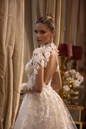 2 Piece Wedding Dresses A Line Lace | Wedding dresses with sleeves_3