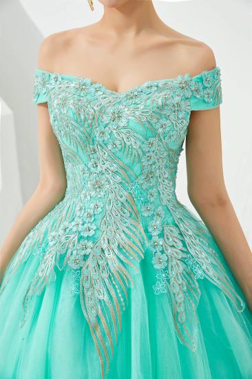 Henry | Elegant Off-the-shoulder Princess Red/Mint Prom Dress with Wing Emboirdery_17