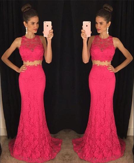 Elegant Two Piece Lace 2022 Prom Dress Latest Simple Formal Occasion Dresses_6