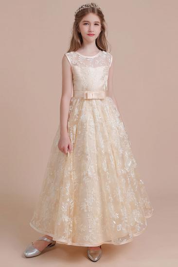 Discount Tulle A-line Flower Girl Dress | Charming Lace Little Girls Pegeant Dress Online