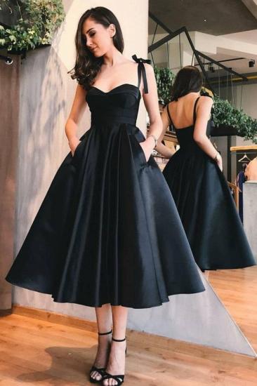 Vintage ärmelloses herzförmiges kurzes schwarzes Partykleid mit Taschen