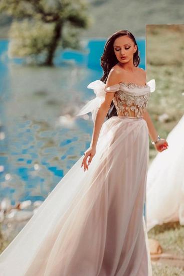 Beautiful wedding dresses A line | Wedding dresses with sleeves_3
