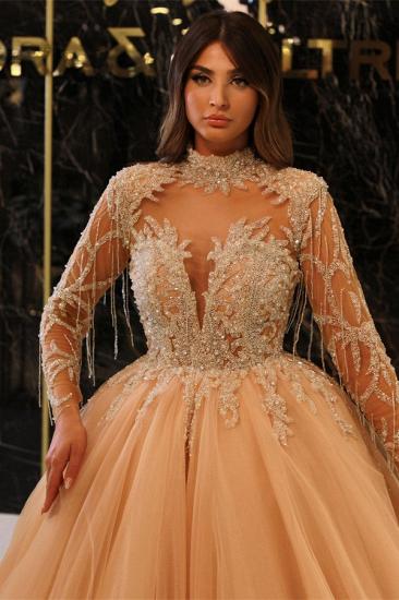 Princess Evening Dresses With Sleeves | Prom dresses long gold_2