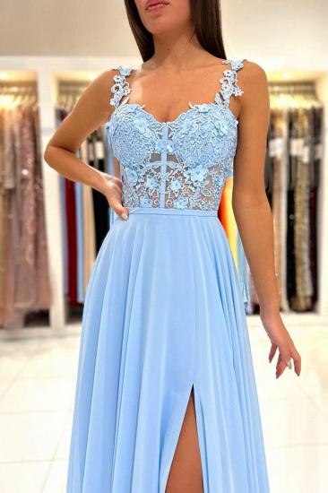 Simple evening dresses blue | Long Prom Dresses Cheap_7
