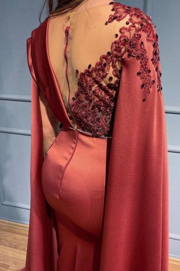 Red Evening Dresses With Sleeves | Long Prom Dresses Cheap_3