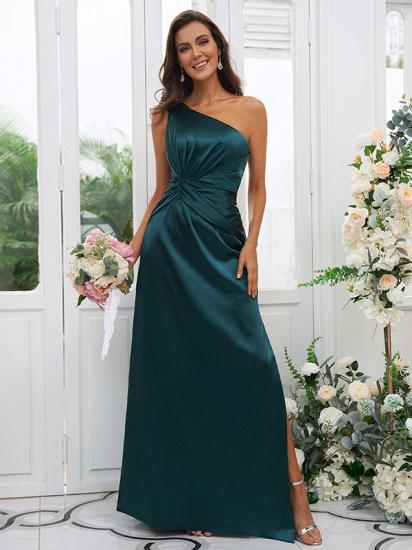 Bridesmaid Dresses Long Dark Green | Simple Bridesmaid Dress Online_1