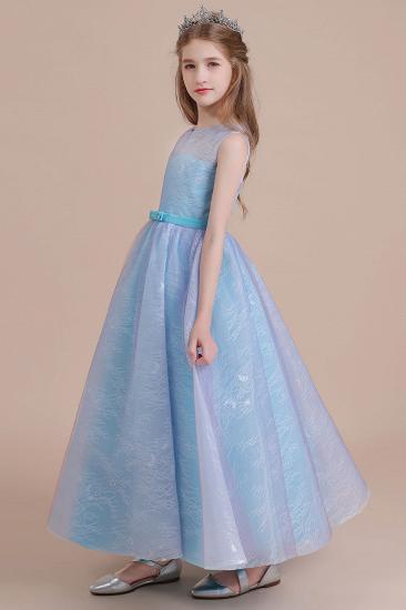 Cute Tulle A-line Flower Girl Dress | Illusion Lace Little Girls Pegeant Dress Online_5