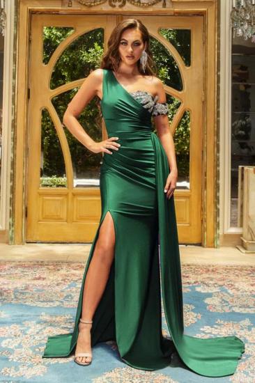 Sexy Long Prom Dresses | Sparkly Emarald Green Evening Gown_1