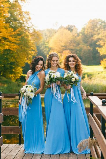 Haley | Convertible Sky Blue Chiiffon Bridesmaid Dresses for Summer Wedding_11