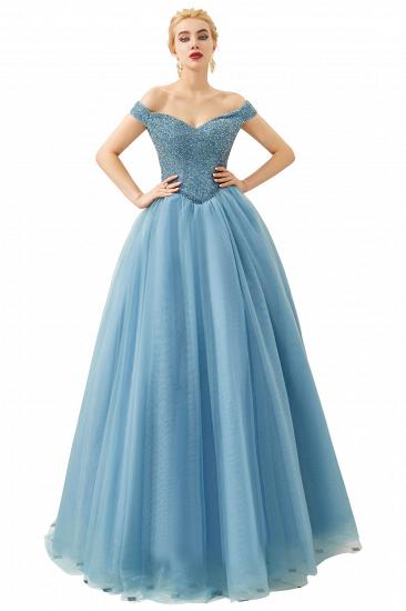 Harry | Elegant Emerald green Off-the-shoulder Ball Gown Dress for Prom/Evening_26