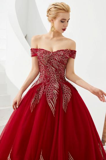 Henry | Elegant Off-the-shoulder Princess Red/Mint Prom Dress with Wing Emboirdery_6