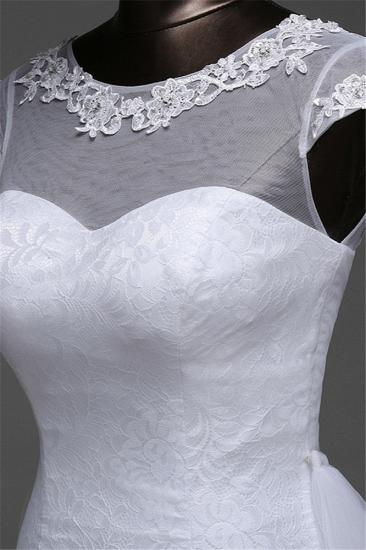 TsClothzone Glamorous Lace Jewel White Mermaid Brautkleider mit Perlenstickerei Online_8