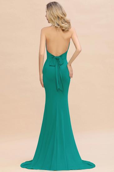 Elegant Mermaid Halter Pool Bridesmaid Dress Online_37