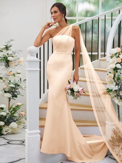Designer Bridesmaid Dresses Cheap | Pink maid of honor dresses long_14