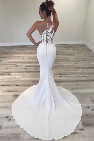 Sleeveless Sheer Tulle Wedding Dresses | Mermaid Sexy Dresses for Weddings_3