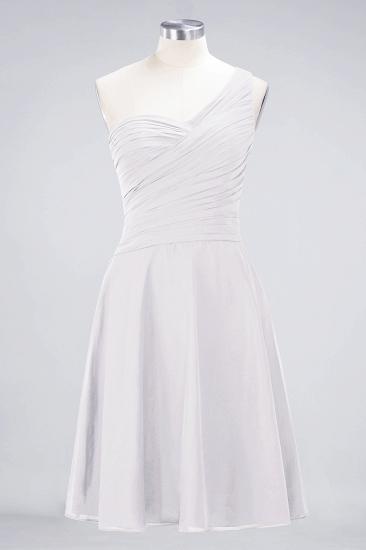 Chiffon A-Line One-Shoulder Sweetheart Sleeveless Short Bridesmaid Dress with Ruffles_1