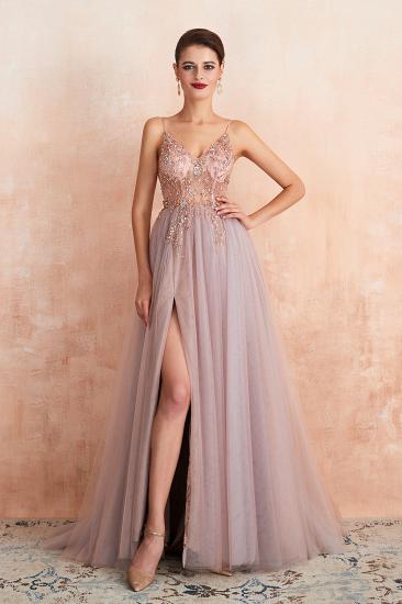 Charlotte | New Arrival Dusty Blue, Pink Spaghetti Strap Prom Dress with Sexy High Split, Evening Gowns Online_10