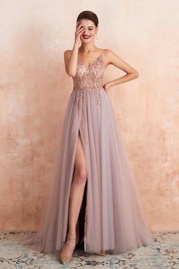 Charlotte | New Arrival Dusty Blue, Pink Spaghetti Strap Prom Dress with Sexy High Split, Evening Gowns Online_14