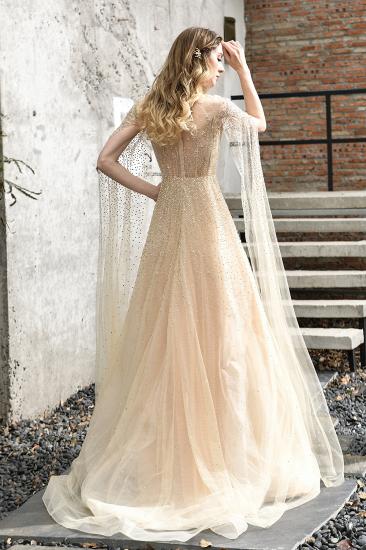 Archibald | Womens Custom Made Luxury Shawl Sequined Prom Dress_9
