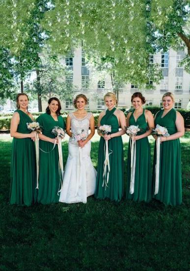 Smaragdgrünes Multiway Infinity Kleid