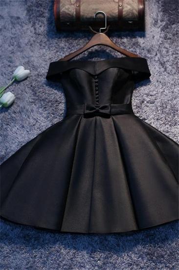 Off The Shoulder Homecoming Dresses Cheap 2022 Buttons Short Hoco Dresses with Bowknot