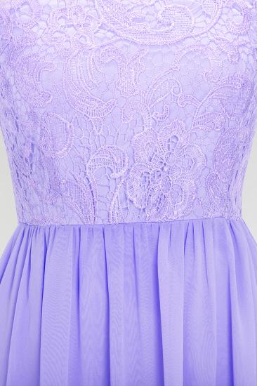 A-line Chiffon Lace Jewel Sleeveless Floor-Length Bridesmaid Dress with Ruffles_5