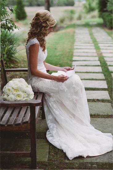 Popular 2022 Sheath Wedding Dresses Sleeveless Court Train Bridal Dress_2
