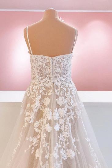 Chic wedding dresses lace | Wedding dresses a line cheap_4