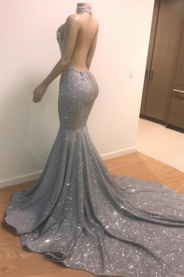 Mermaid Halter Sleeveless Floor-Length Prom Dress_3