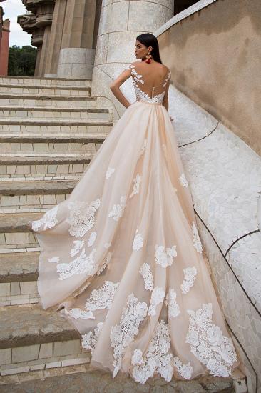 Wunderschöne Off the Shoulder Princess Brautkleider | 2022 Lace Overskirt Wedding Dress abnehmbarer Zug_2