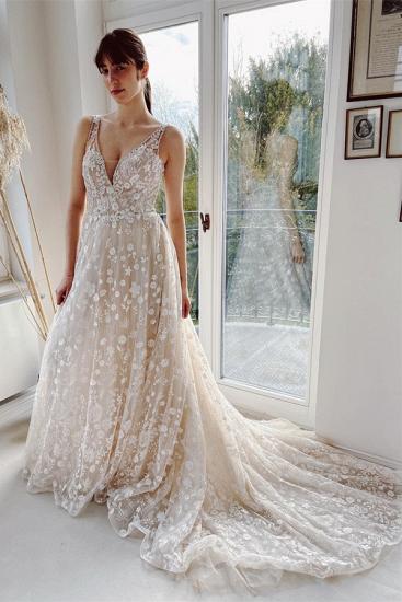 Modern Wedding Dresses A Line Lace | Wedding dresses cheap_1
