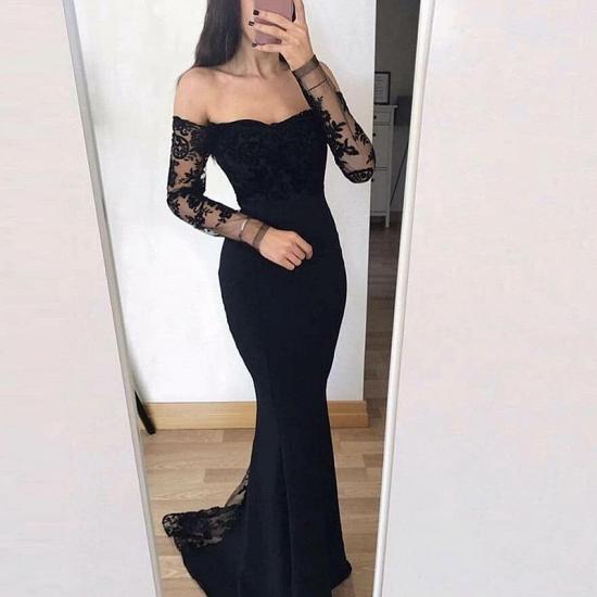 Chic Long Sleeve 2022 Evening Dress | Mermaid Lace Formal Dress_2