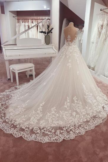 Beautiful wedding dresses lace | Wedding dresses heart neckline_3