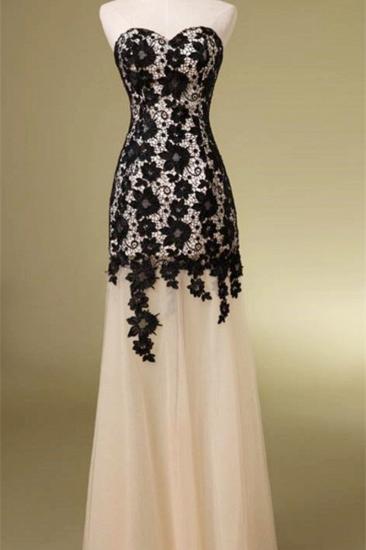 Champagne Lace Sweetheart Long Abendkleid Beliebte bodenlange Kleider für besondere Anlässe