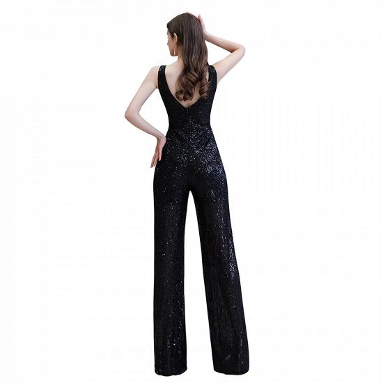 Sexy Shining V-neck Silver Sequin Sleeveless Prom Jumpsuit_25