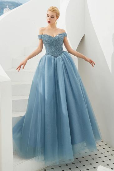 Harry | Elegant Emerald green Off-the-shoulder Ball Gown Dress for Prom/Evening_17