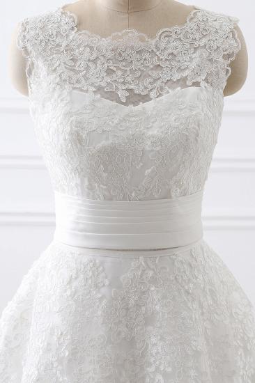 ALIYA | Sheath Scoop Lace Wedding Dresses with Detachable Skirt_5