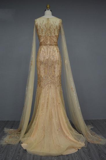 Extravagant evening dresses long gold | Glitter prom dresses_3
