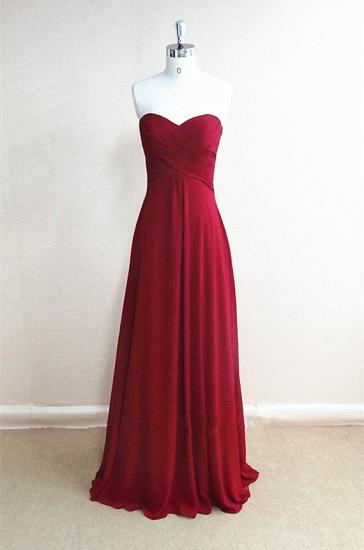 Red Sweetheart Sexy Evening Dresses Simple 2022 Popular Long Prom Dress BA9367_1