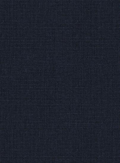 Blauer zweiteiliger Strickanzug aus Wollmischung ｜ Business-Anzug_4