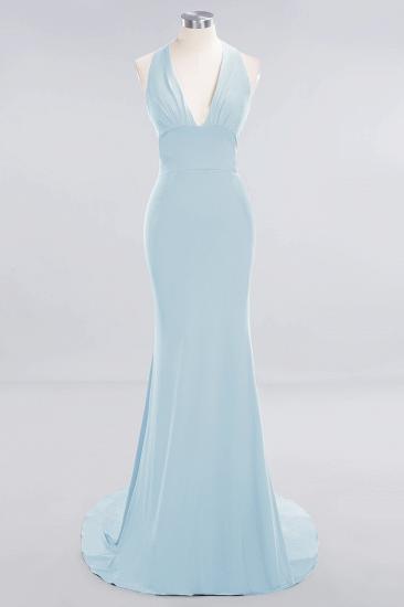 Elegant Mermaid Halter Pool Bridesmaid Dress Online_20