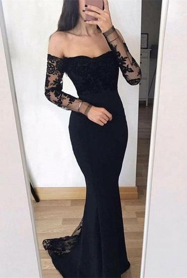 Chic Long Sleeve 2022 Evening Dress | Mermaid Lace Formal Dress_1