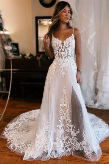 Designer Wedding Dresses A Line Lace | Wedding dresses cheap_1
