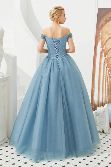 Harry | Elegant Emerald green Off-the-shoulder Ball Gown Dress for Prom/Evening_25